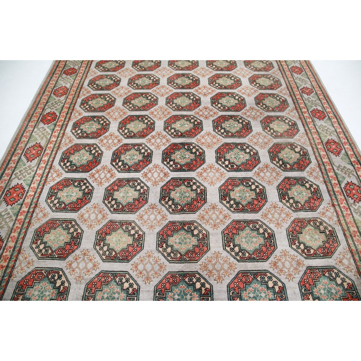 Revival 8x10 Handmade Double Knotted Washable Wool Rug - Colorful