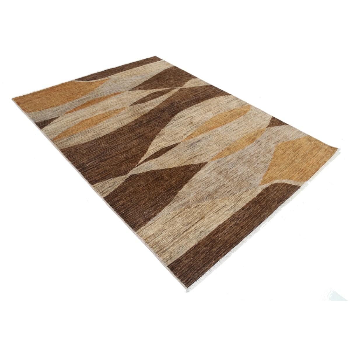 Modcar 6x8 Handmade Double Knotted Washable Wool Rug - Colorful