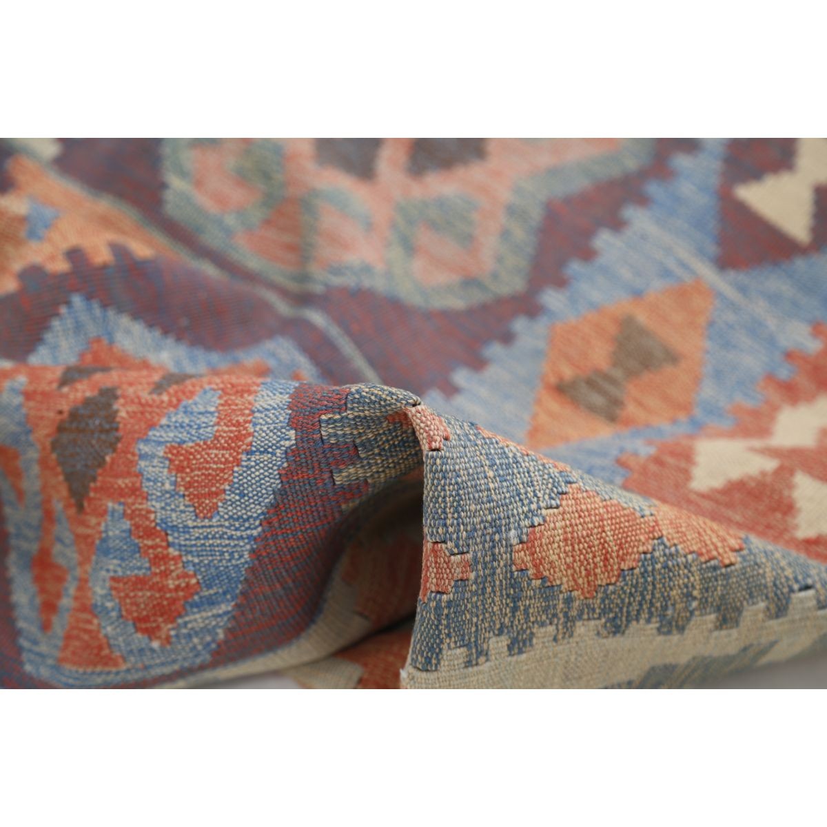 Kafkaas 5x7 Hand Woven Washable Wool Rug - Colorful