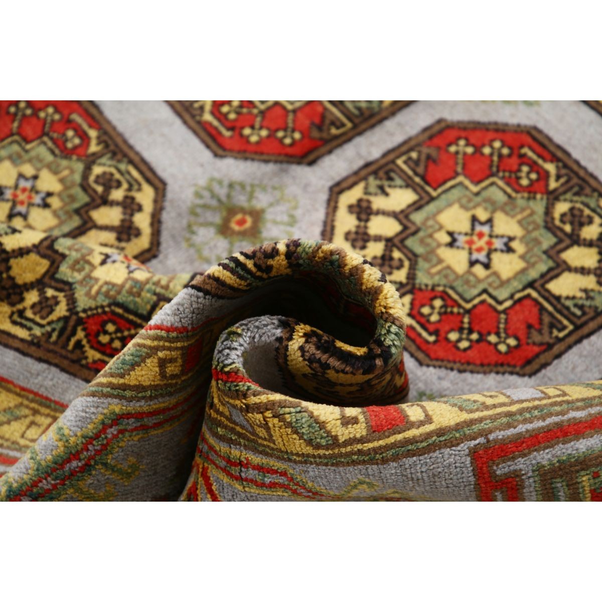 Revival 7x10 Handmade Double Knotted Washable Wool Rug - Colorful