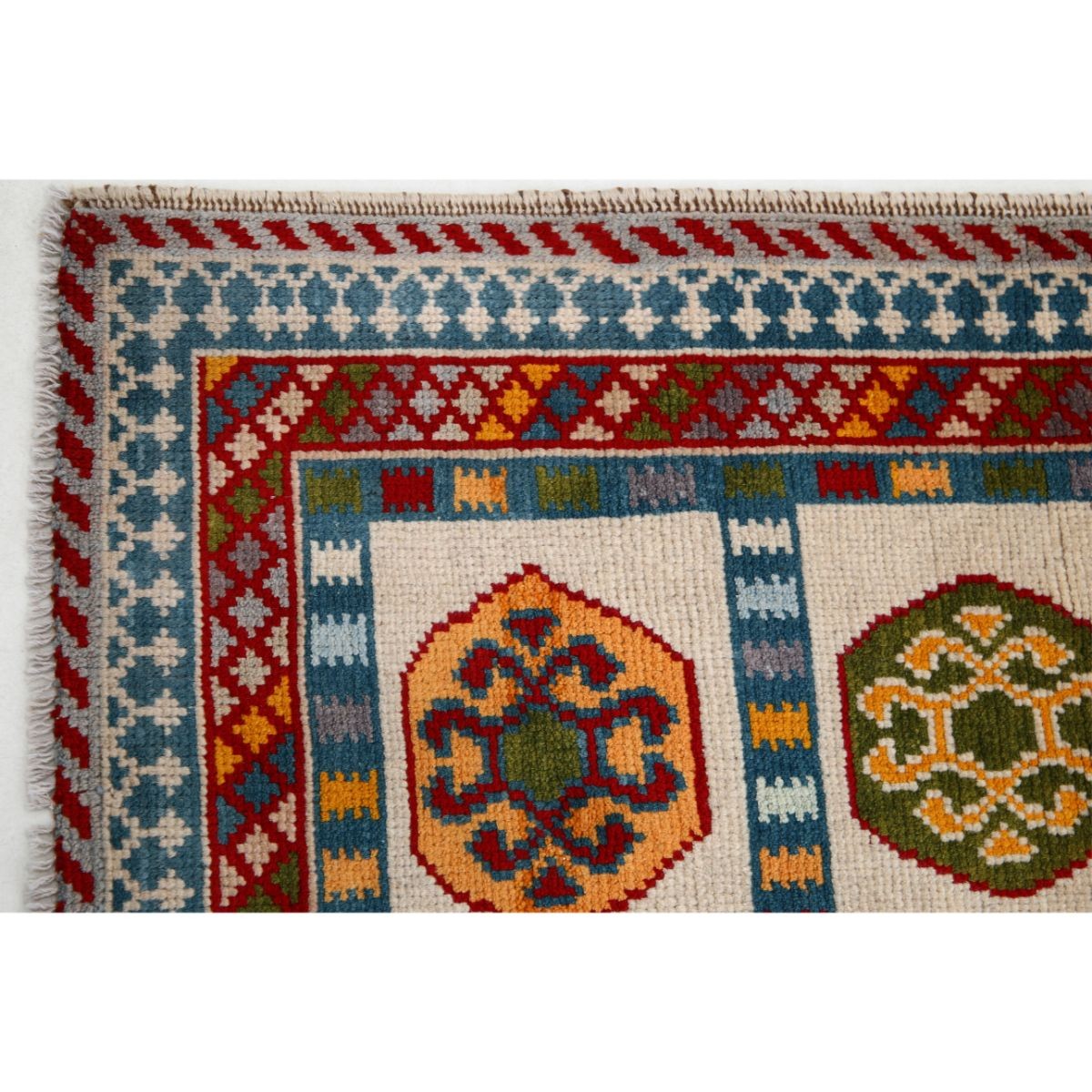 Revival 3x5 Handmade Double Knotted Washable Wool Rug - Colorful