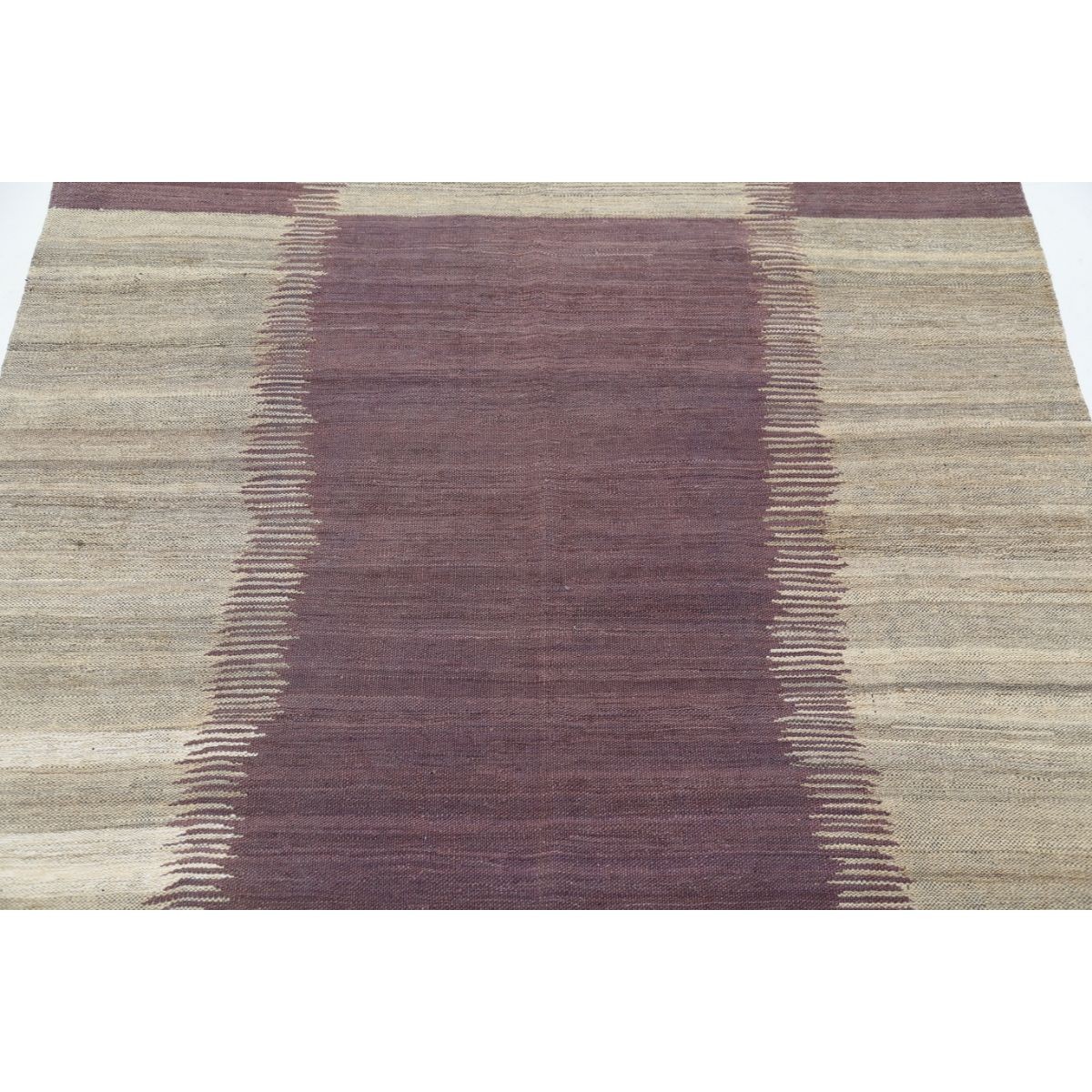 Kafkaas 4x6 Hand Woven Washable Wool Rug - Colorful