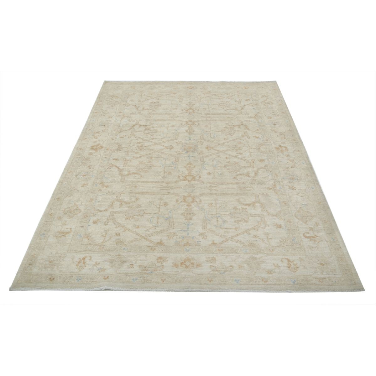 Serenity 6x9 Handmade Double Knotted Washable Wool Rug - Soft Hues