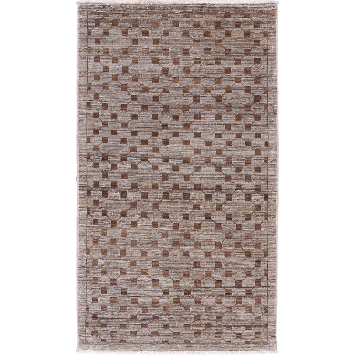 Modcar 3x5 Handmade Double Knotted Washable Wool Rug - Colorful