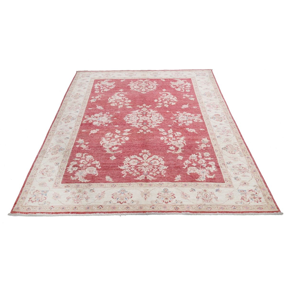 Ziegler 5x8 Handmade Double Knotted Washable Wool Rug - Colorful