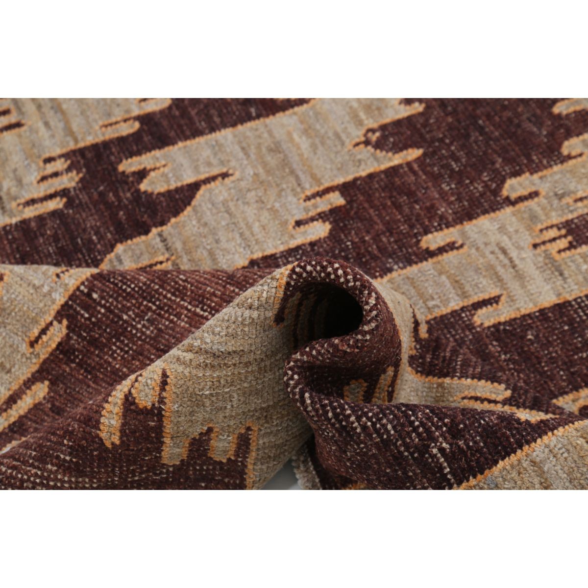 Revival 5x9 Handmade Double Knotted Washable Wool Rug - Colorful