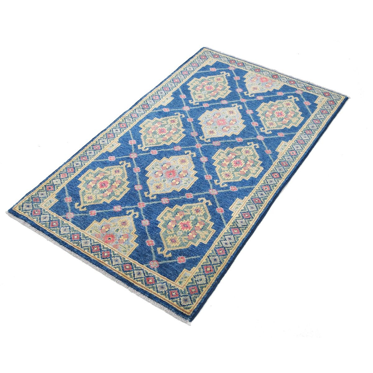 Revival 3x5 Handmade Double Knotted Washable Wool Rug - Colorful