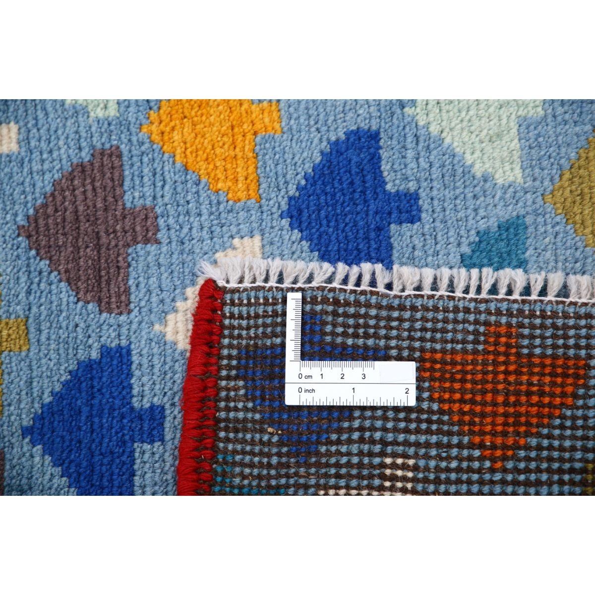 Revival 3x4 Handmade Double Knotted Washable Wool Rug - Colorful