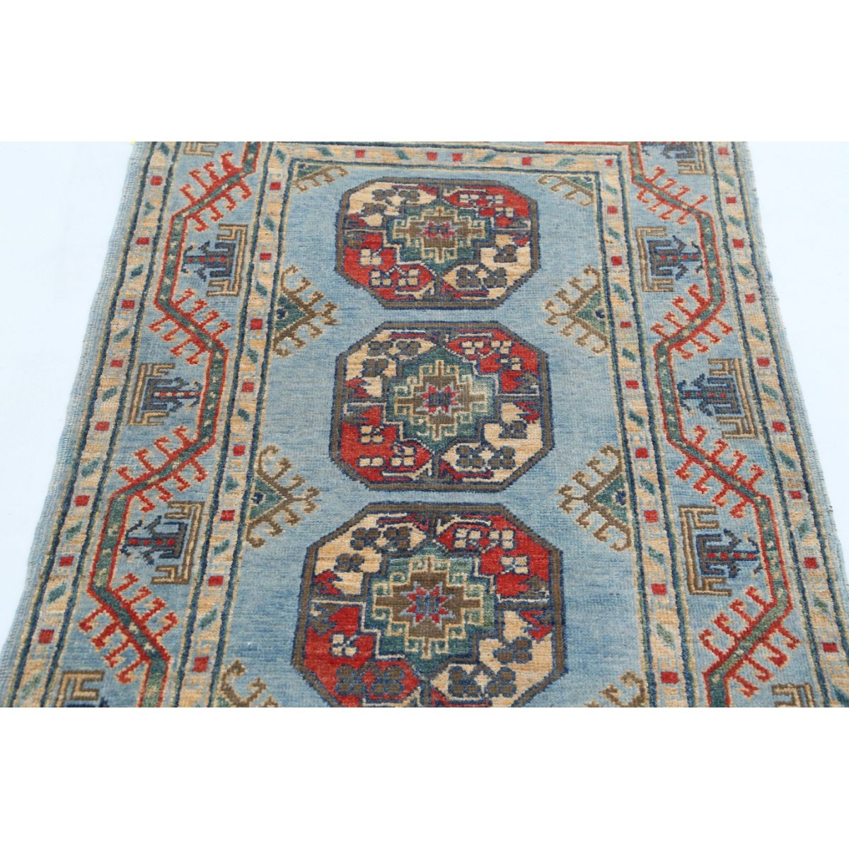 Revival 3x5 Handmade Double Knotted Washable Wool Rug - Colorful