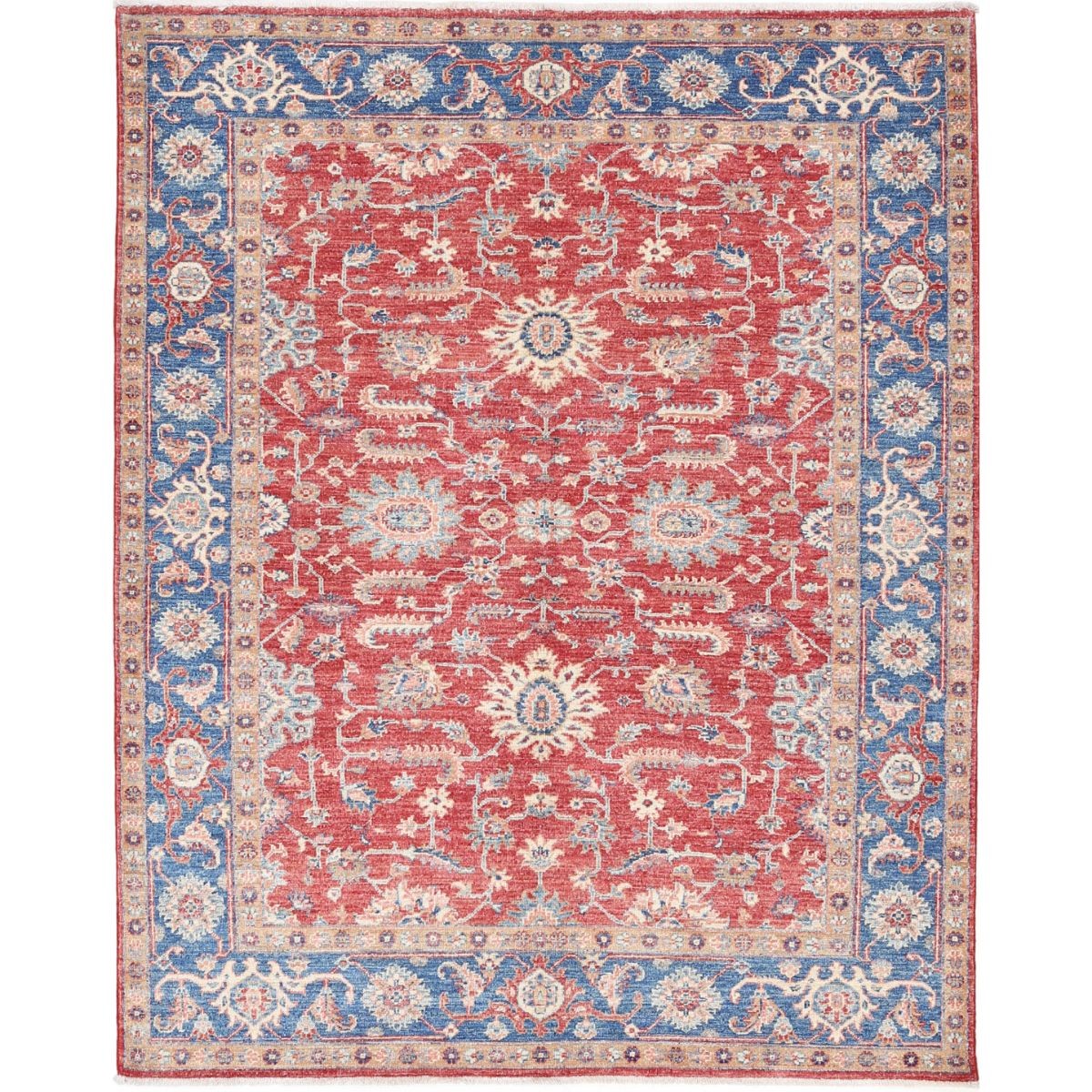 Ziegler 5x7 Handmade Double Knotted Washable Wool Rug - Colorful