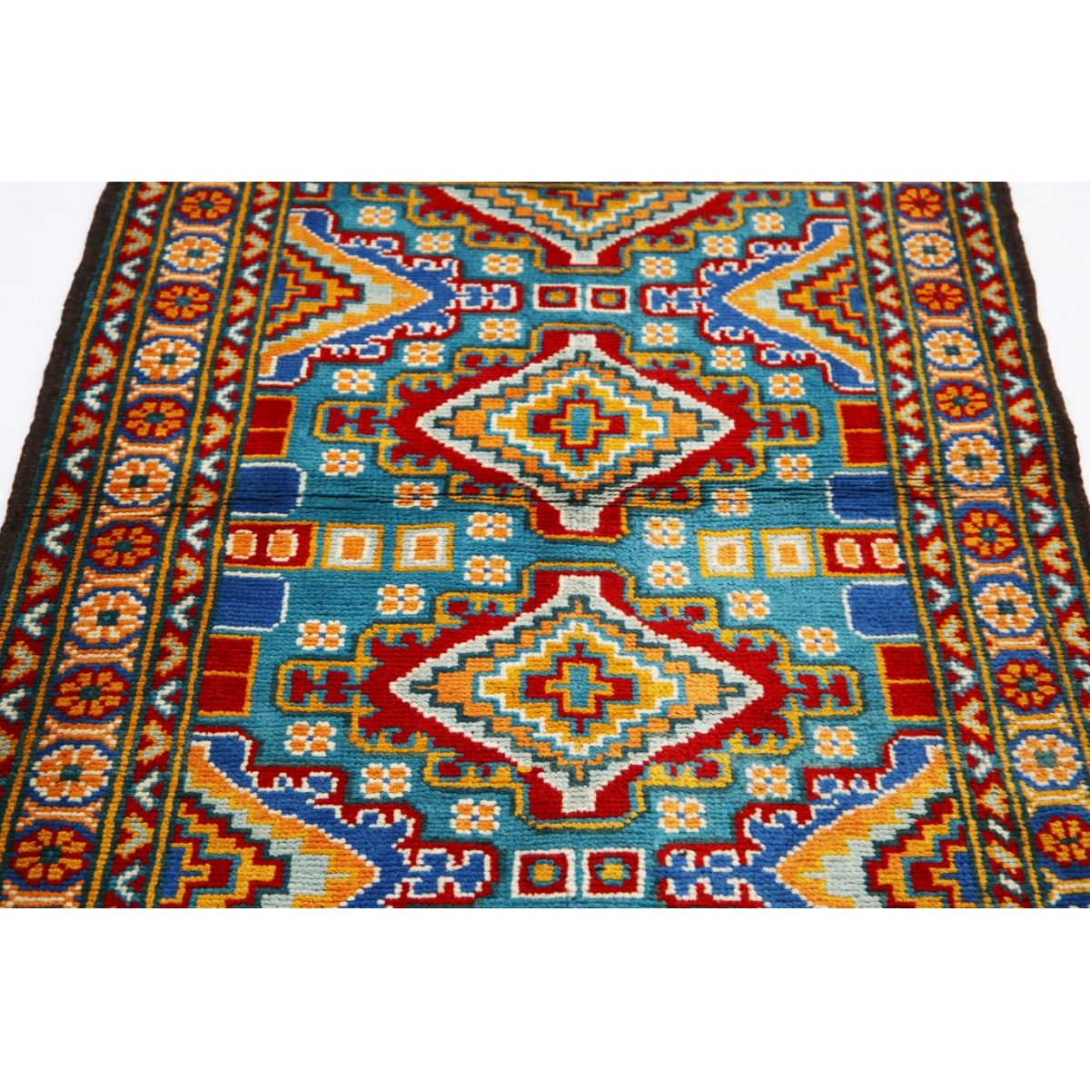 Revival 3x5 Handmade Double Knotted Washable Wool Rug - Colorful