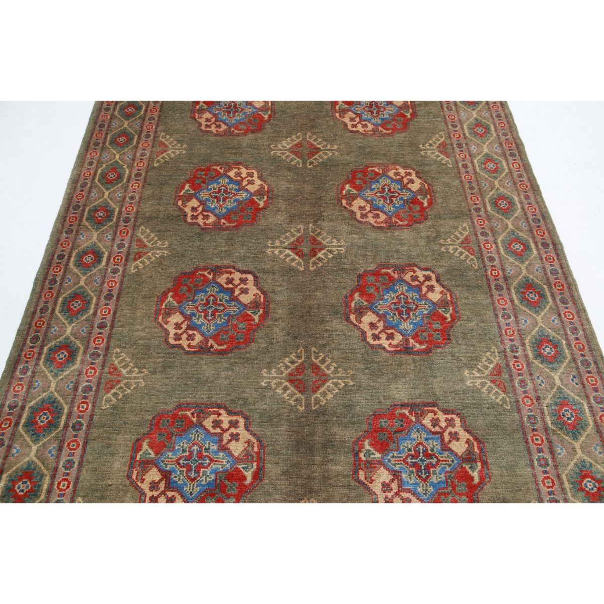 Revival 6x8 Handmade Double Knotted Washable Wool Rug - Colorful