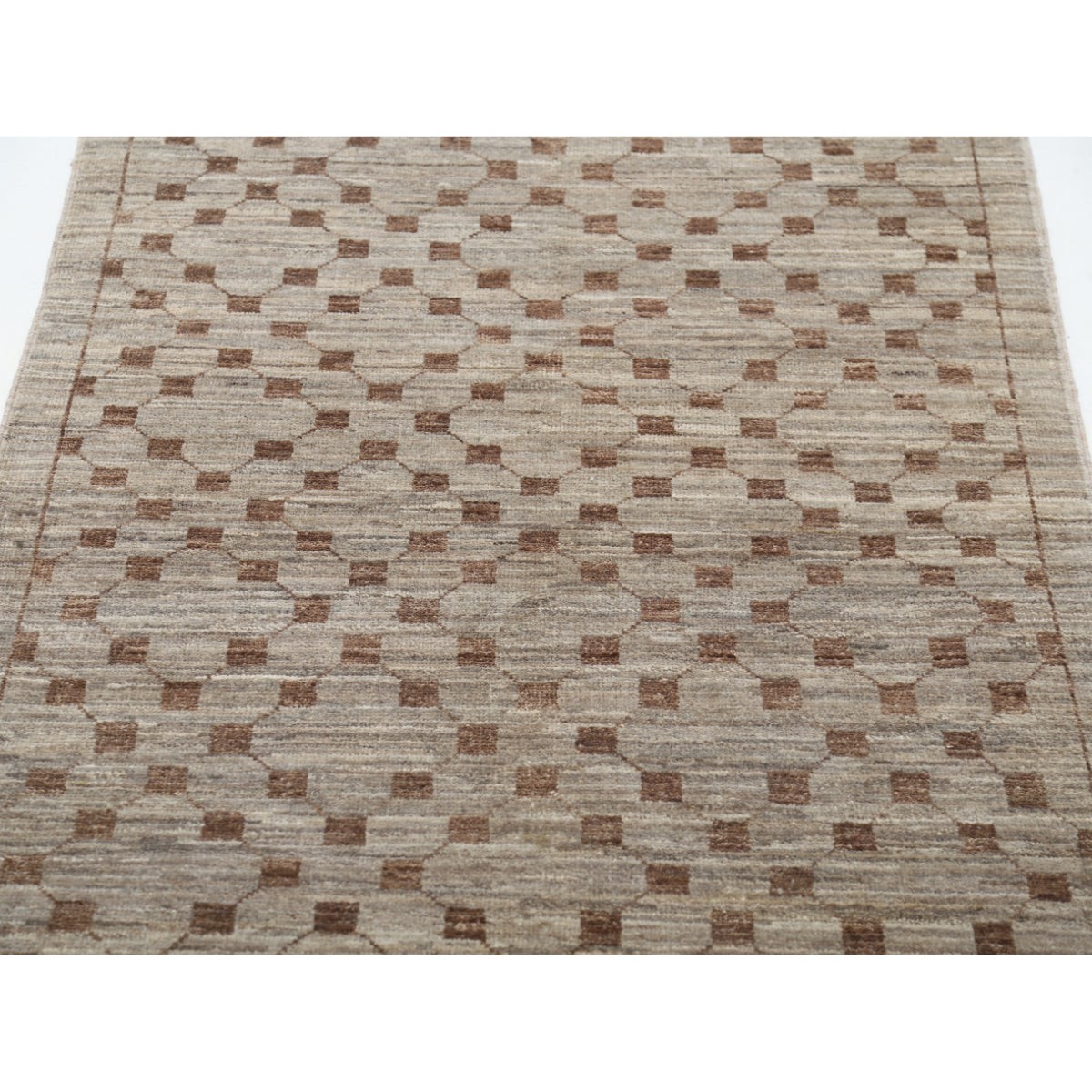 Modcar 3x4 Handmade Double Knotted Washable Wool Rug - Colorful