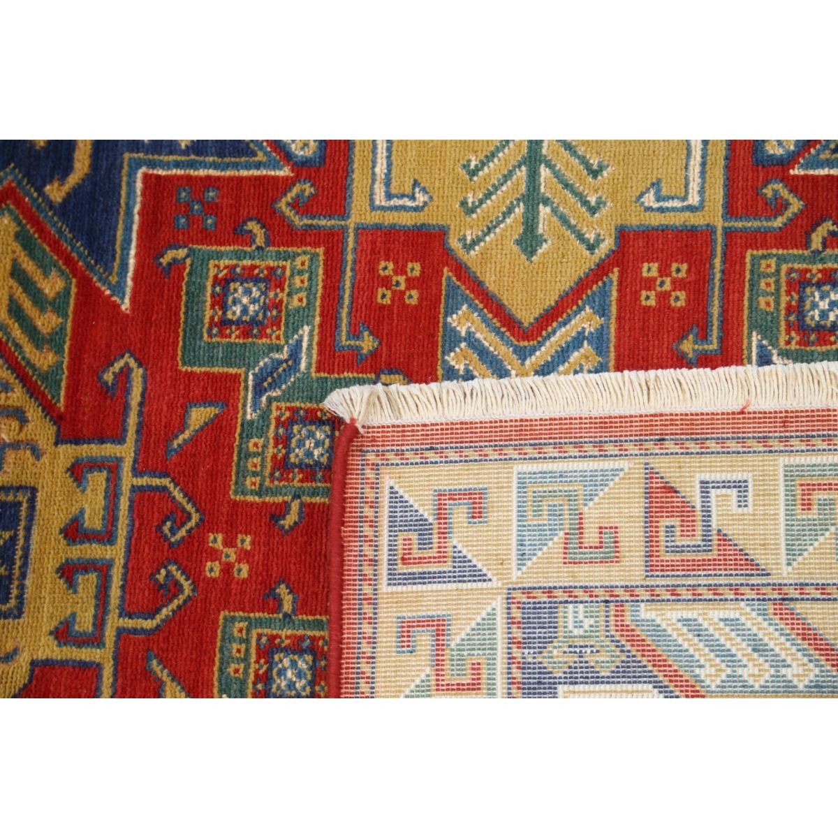 Gulshan 4x6 Machine-Made Washable Wool Rug - Colorful