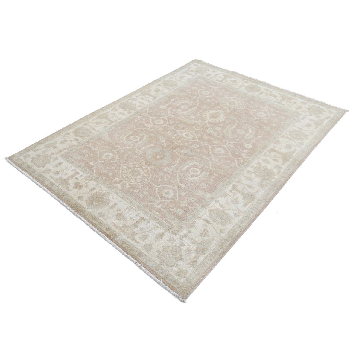 Serenity 5x7 Handmade Double Knotted Washable Wool Rug - Soft Hues