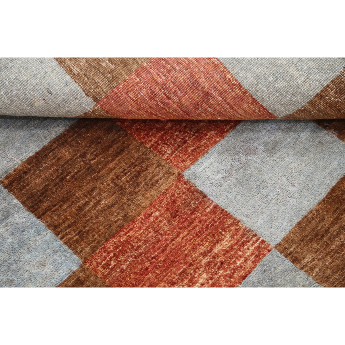 Modcar 5x6 Handmade Double Knotted Washable Wool Rug - Colorful