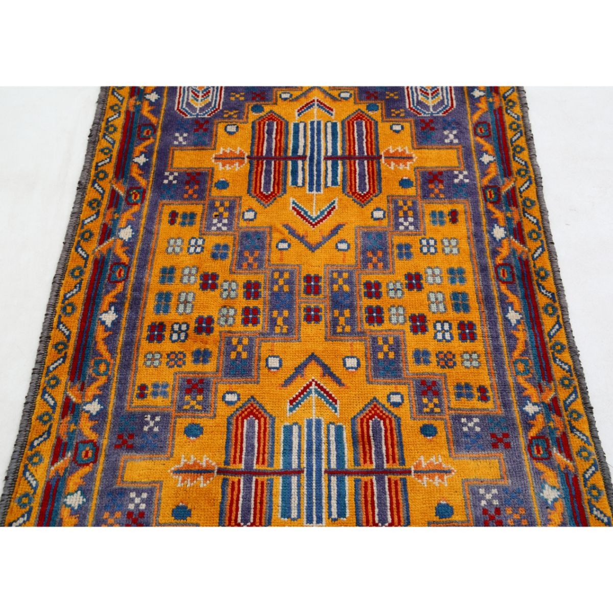 Revival 3x5 Handmade Double Knotted Washable Wool Rug - Colorful