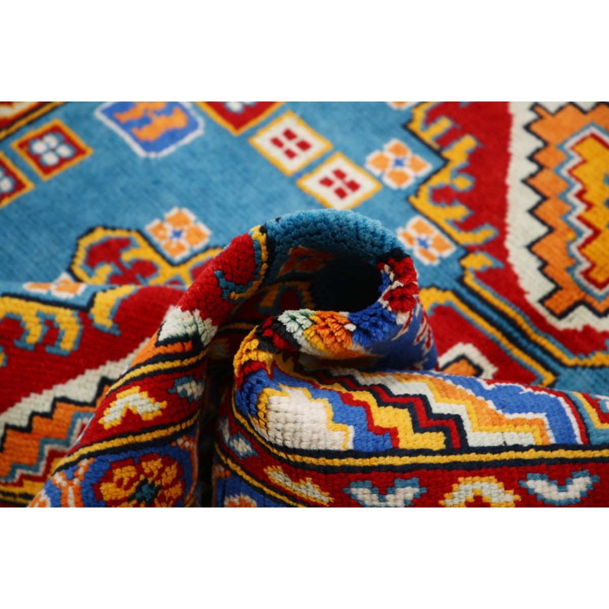 Revival 5x7 Handmade Double Knotted Washable Wool Rug - Colorful