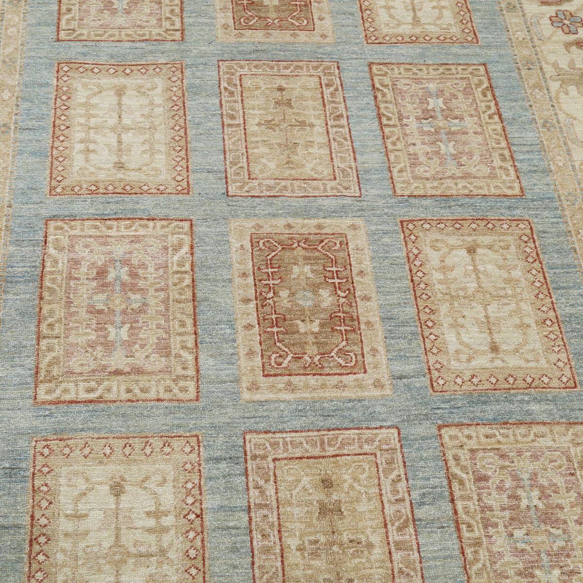 Bakhtiari 5x7 Handmade Double Knotted Washable Wool Rug - Colorful