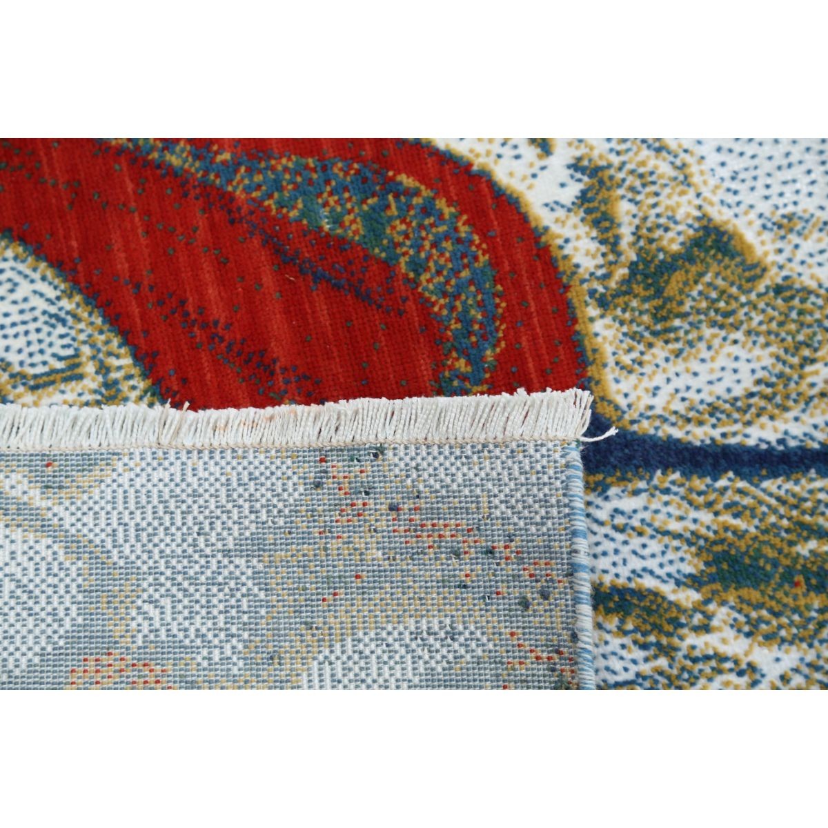 Dhanak 4x6 Machine-Made Washable Wool Rug - Colorful