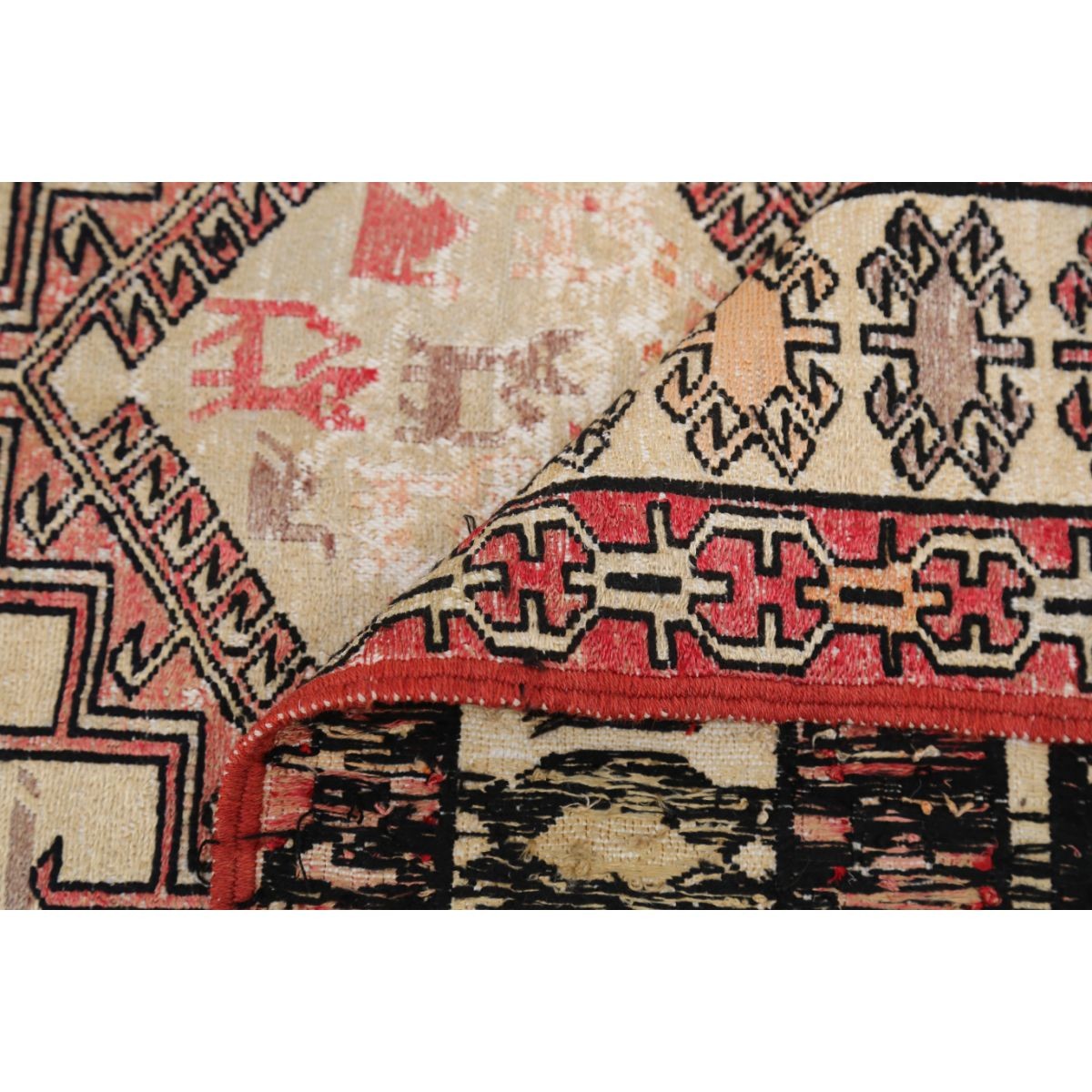 Silki 7x9 Hand Woven Washable Silk Rug - Colorful