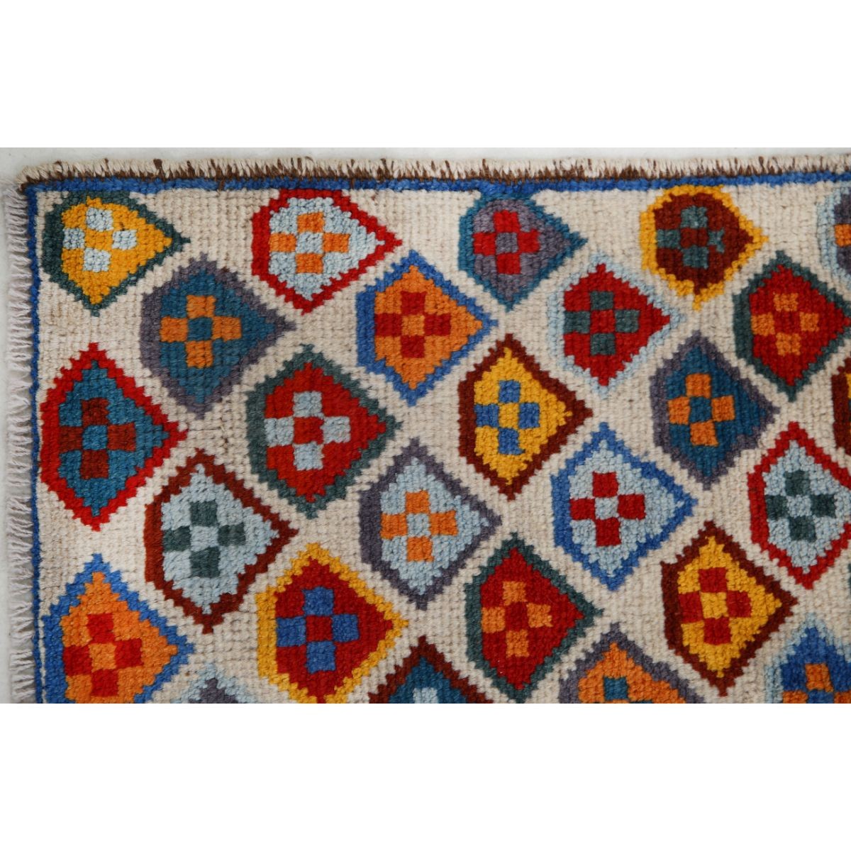 Revival 3x4 Handmade Double Knotted Washable Wool Rug - Colorful