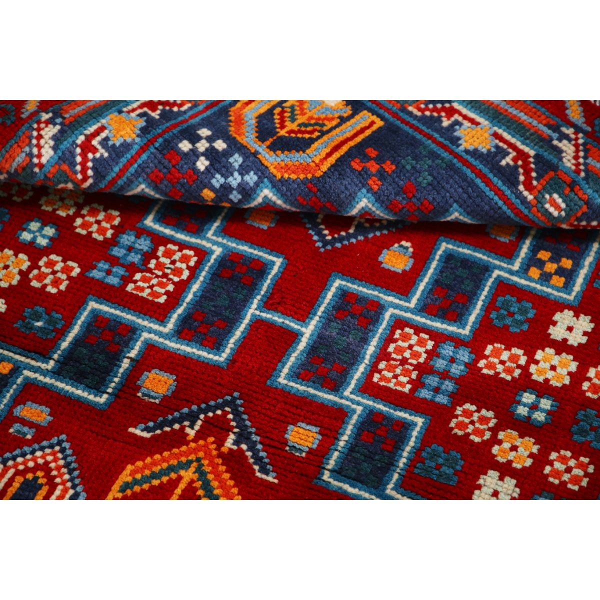 Revival 3x5 Handmade Double Knotted Washable Wool Rug - Colorful