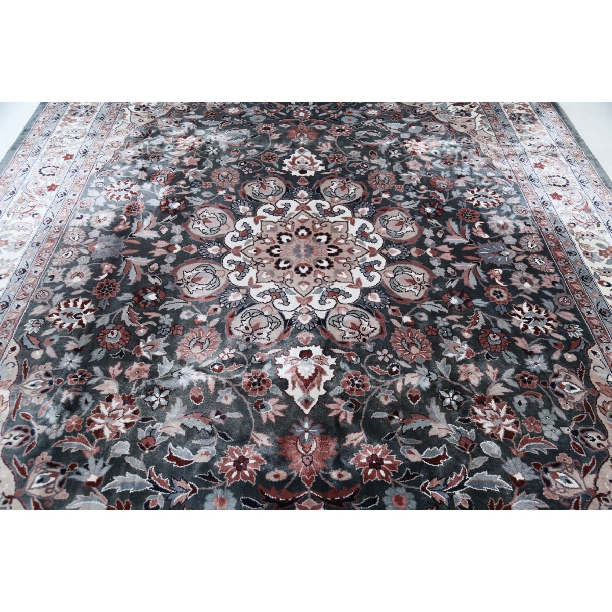 Legacy 9x12 Handmade Double Knotted Washable Art Silk Rug - Colorful