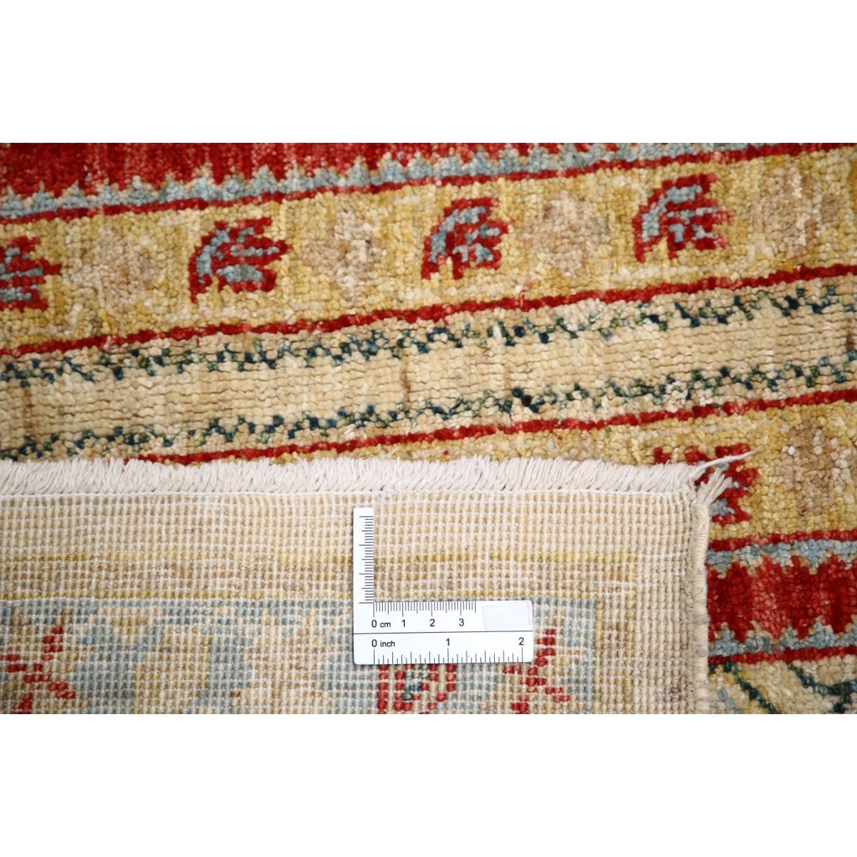 Shaal 6x8 Handmade Double Knotted Washable Wool Rug - Colorful