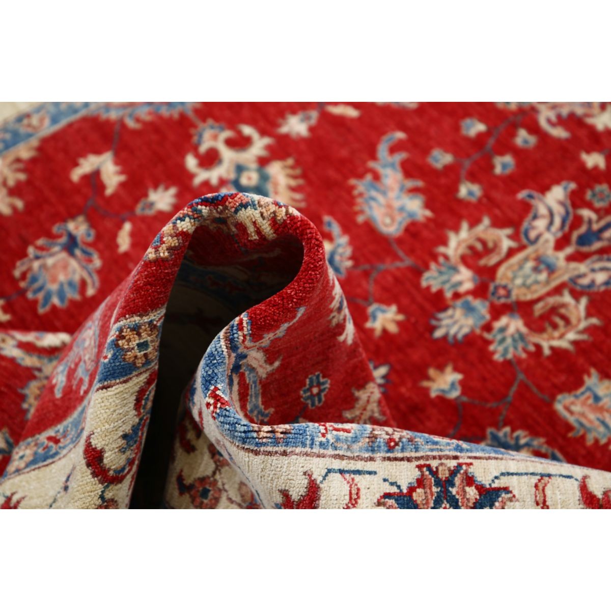 Ziegler 6x7 Handmade Double Knotted Washable Wool Rug - Colorful