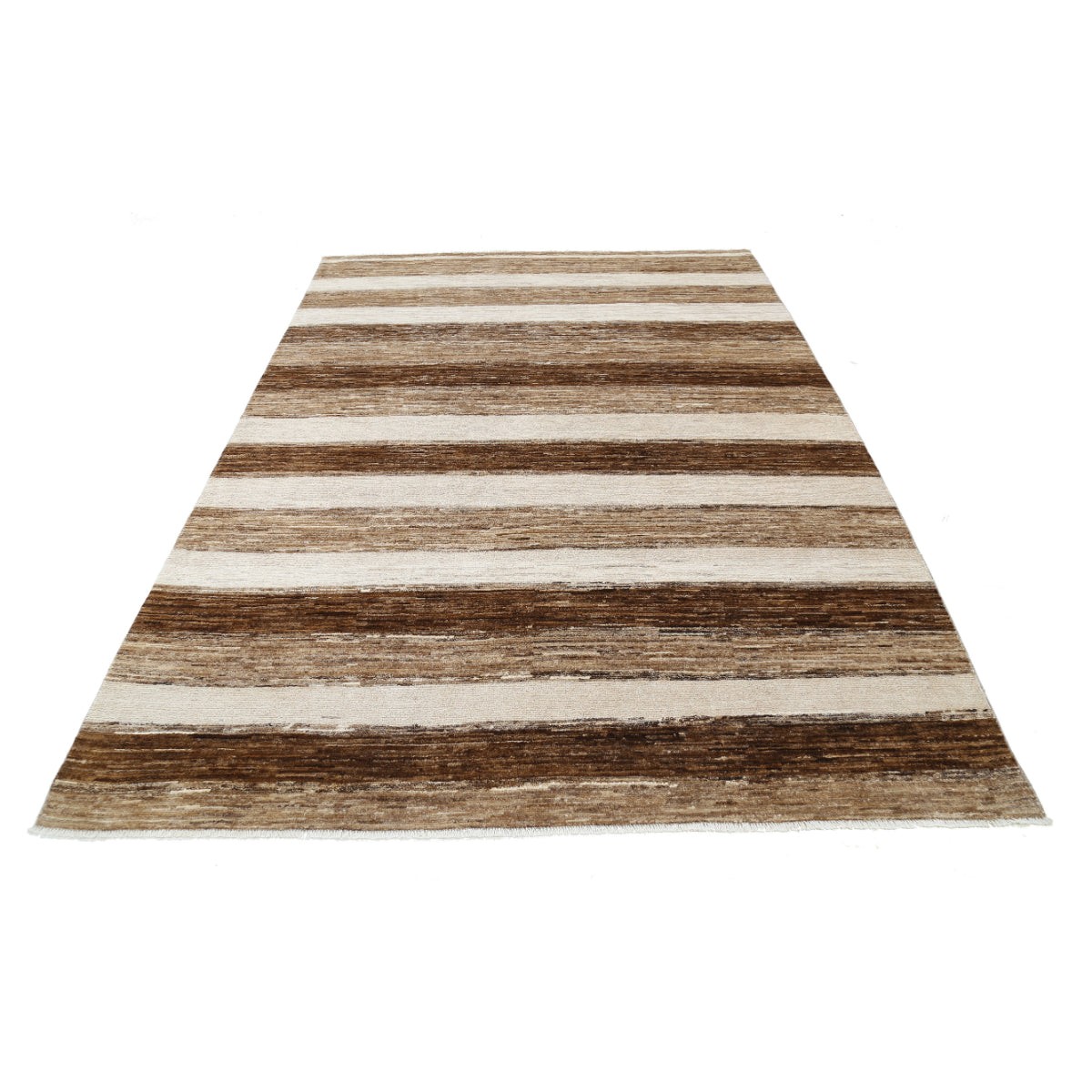 Modcar 6x9 Handmade Double Knotted Washable Wool Rug - Colorful