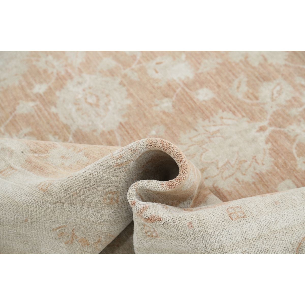 Serenity 6x7 Handmade Double Knotted Washable Wool Rug - Soft Hues