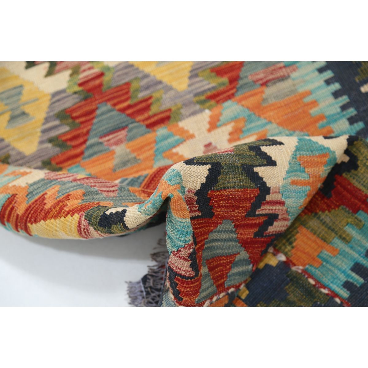 Maimana 3x10 Hand Woven Washable Wool Runner - Colorful