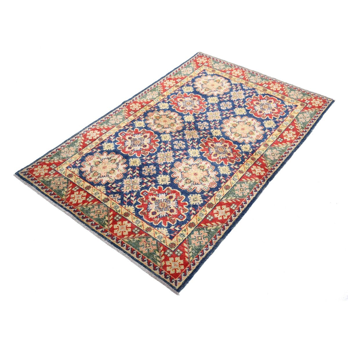 Revival 4x6 Handmade Double Knotted Washable Wool Rug - Colorful