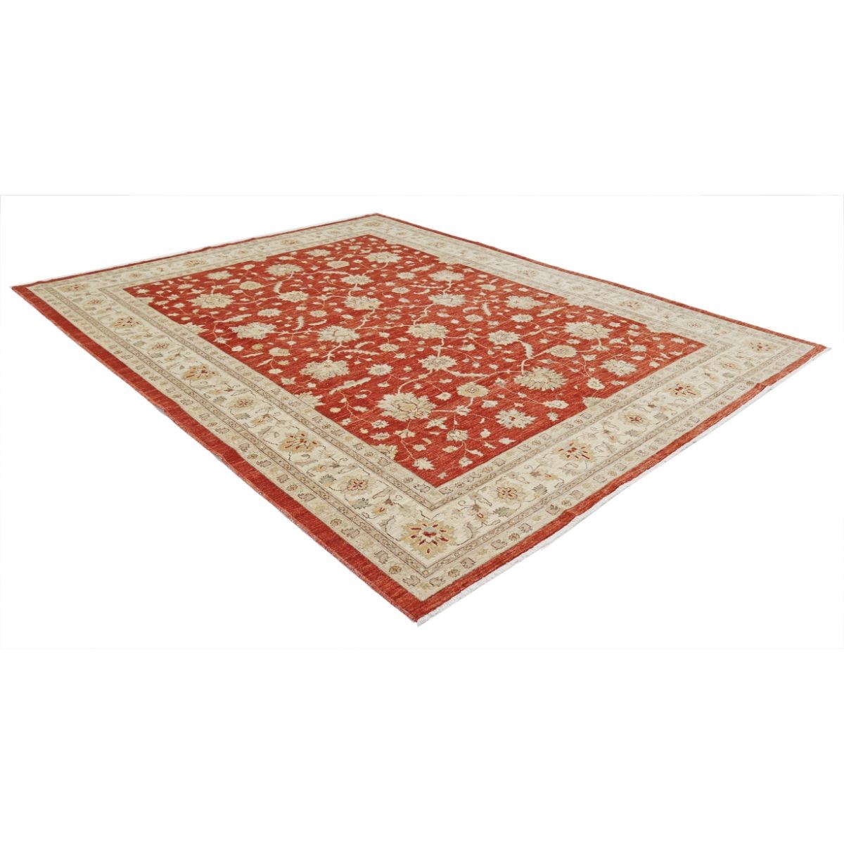 Ziegler 9x11 Handmade Double Knotted Washable Wool Rug - Colorful