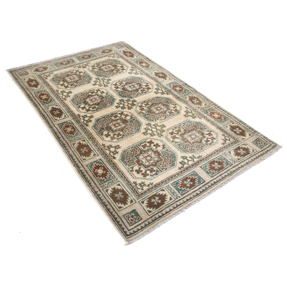 Revival 4x6 Handmade Double Knotted Washable Wool Rug - Colorful