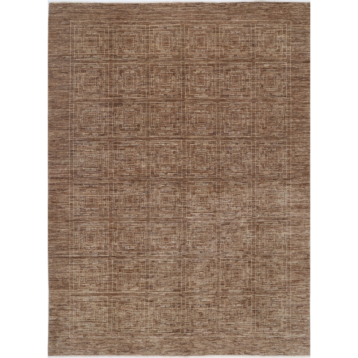 Modcar 8x11 Handmade Double Knotted Washable Wool Rug - Colorful