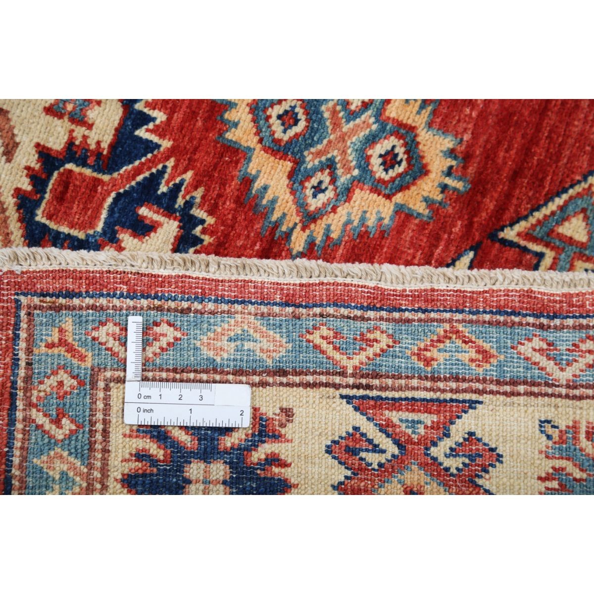 Kazak 3x4 Handmade Double Knotted Washable Wool Rug - Colorful
