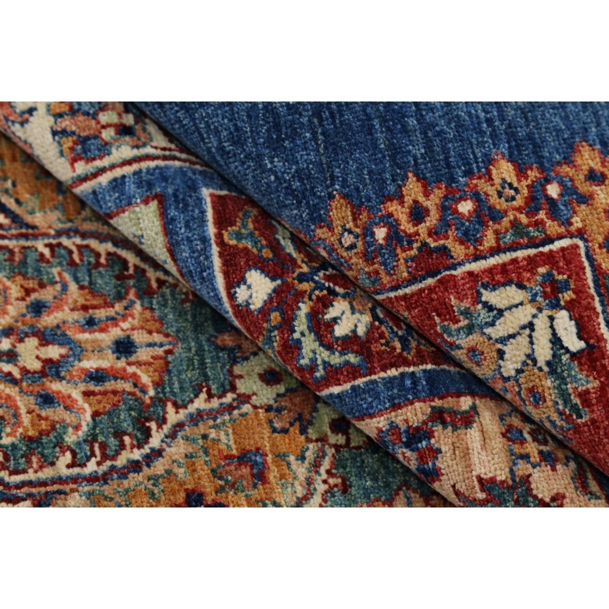 Bakhtiari 6x7 Handmade Double Knotted Washable Wool Rug - Colorful