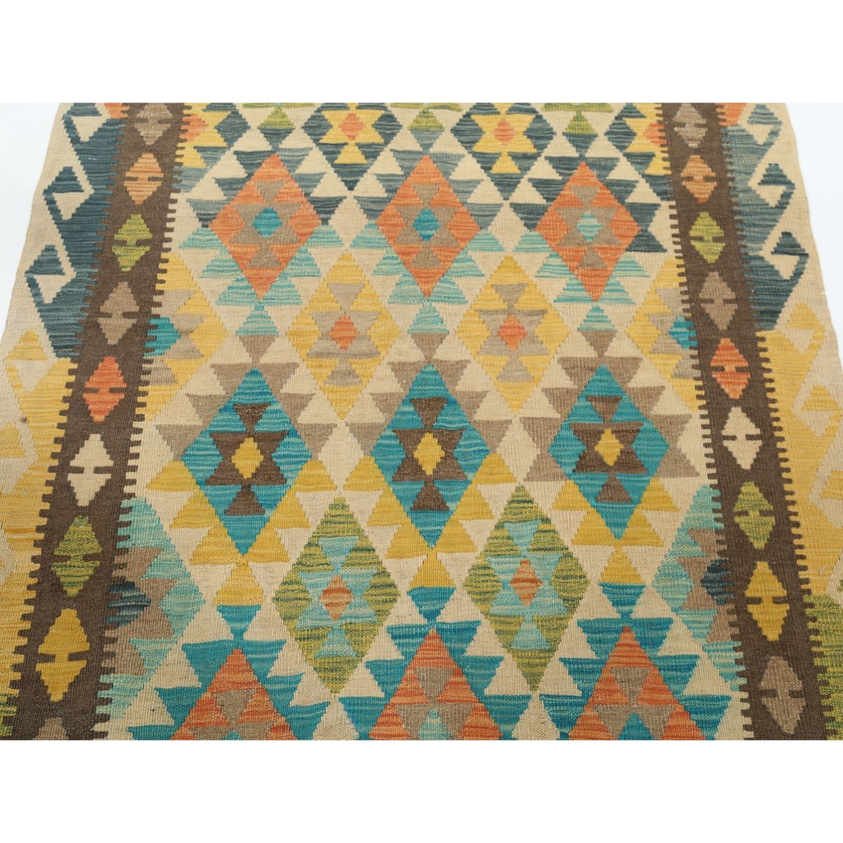 Maimana 4x6 Hand Woven Washable Wool Rug - Colorful