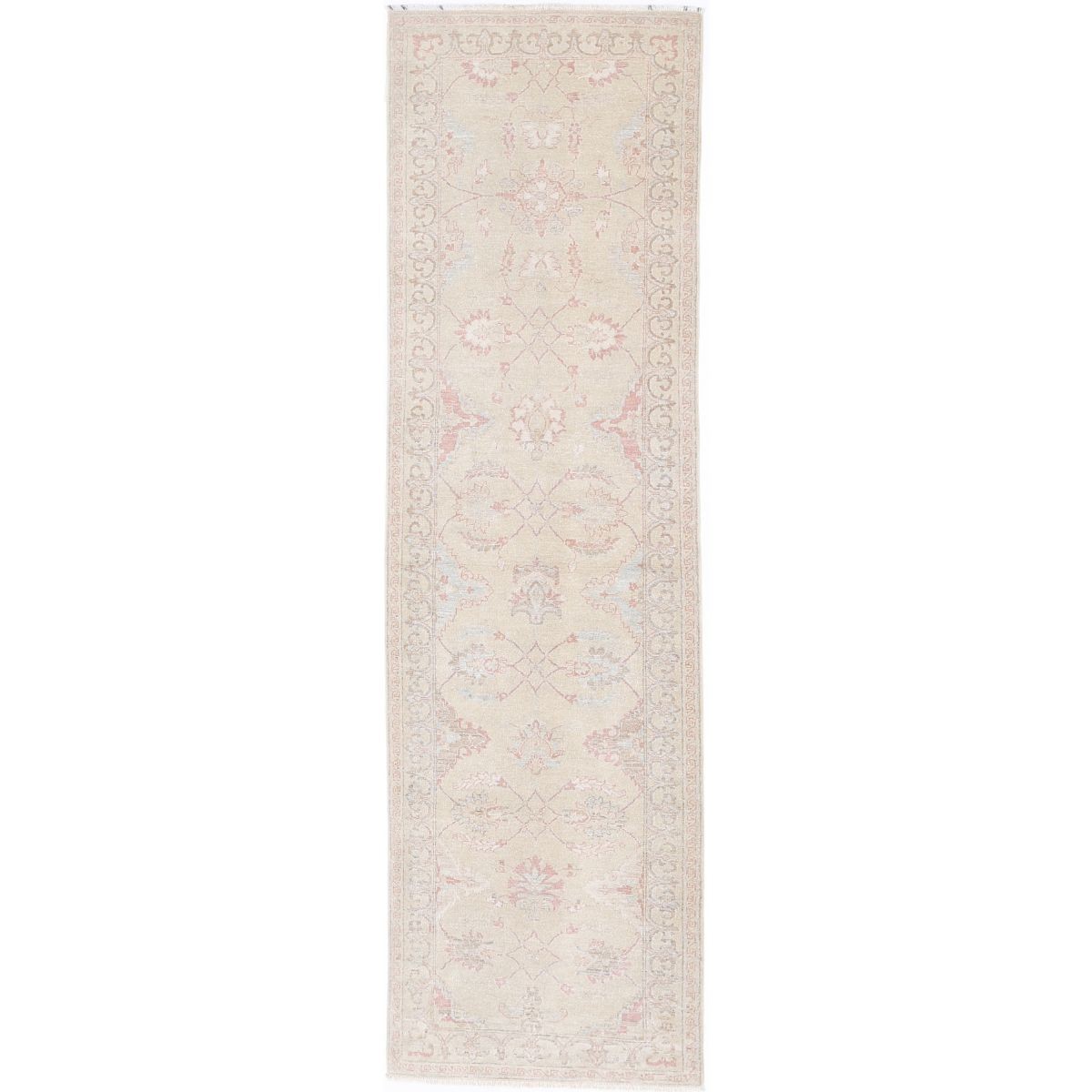 Serenity 3x10 Handmade Double Knotted Washable Wool Runner - Soft Hues