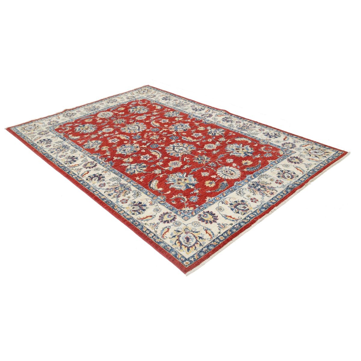 Ziegler 6x8 Handmade Double Knotted Washable Wool Rug - Colorful