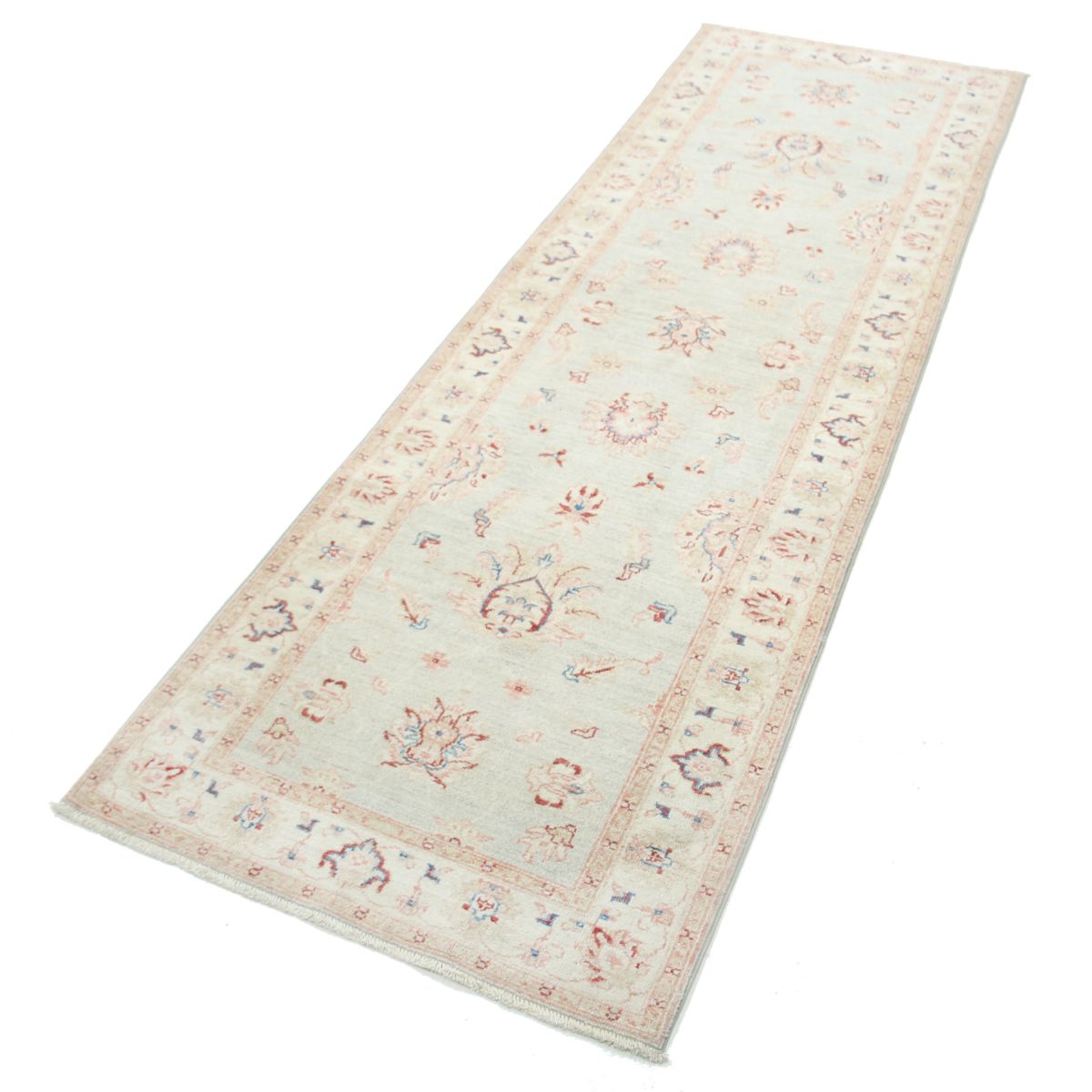 Serenity 3x8 Handmade Double Knotted Washable Wool Runner - Soft Hues