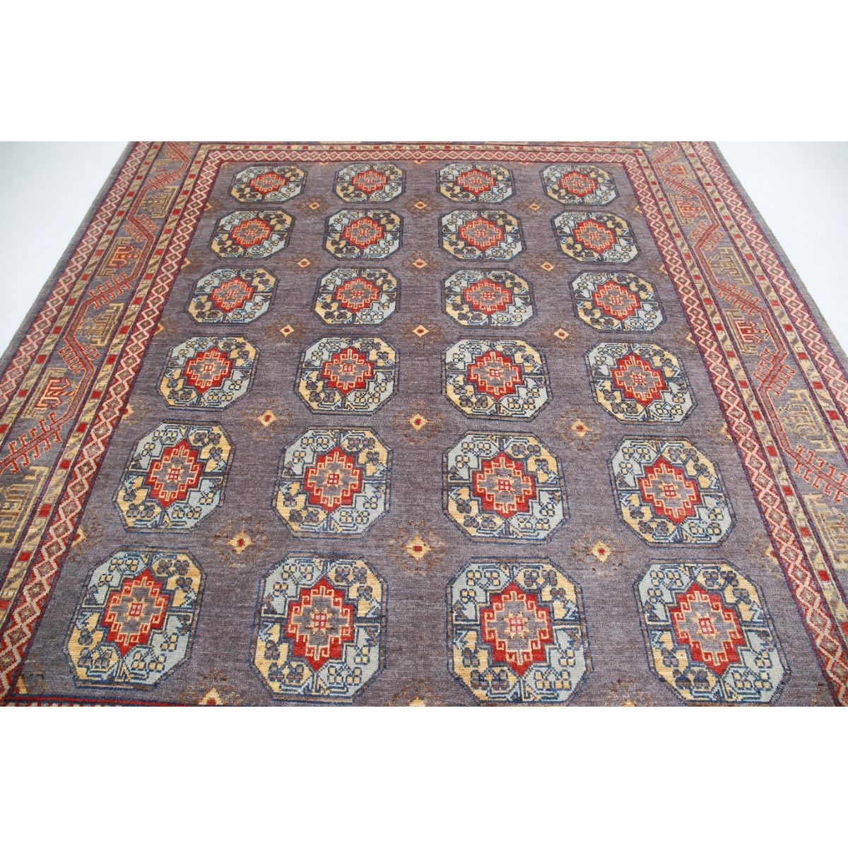 Revival 8x10 Handmade Double Knotted Washable Wool Rug - Colorful