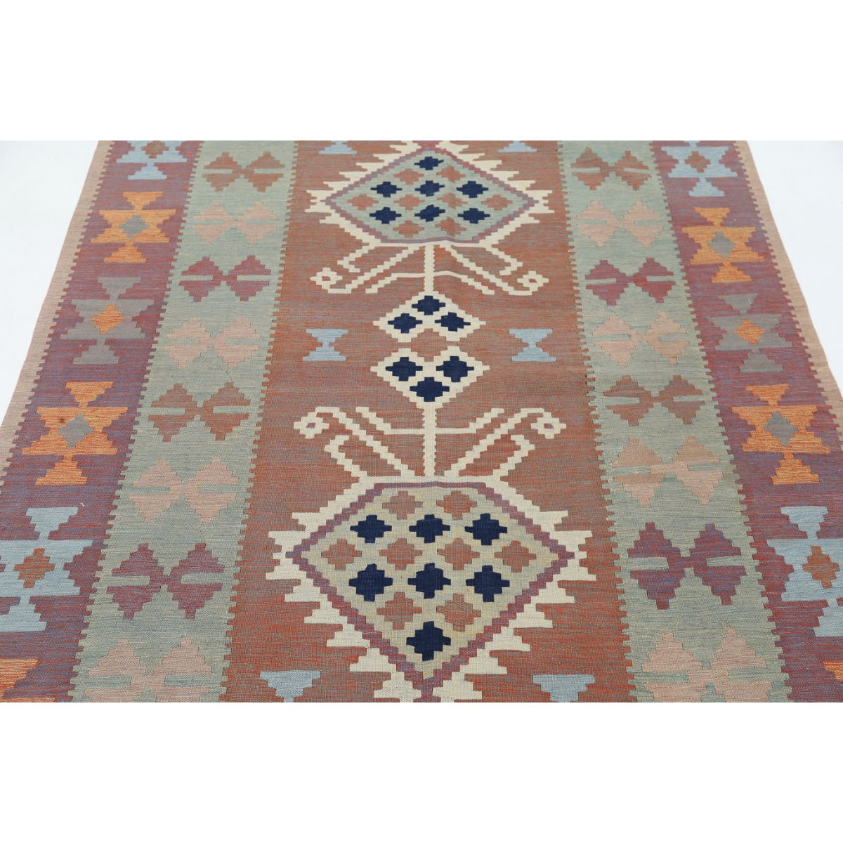 Kafkaas 5x7 Hand Woven Washable Wool Rug - Colorful