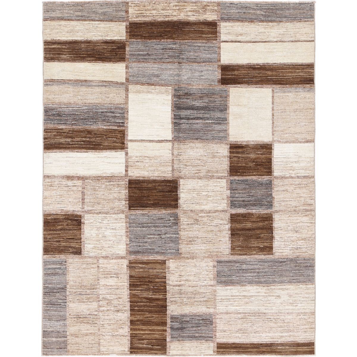 Modcar 5x7 Handmade Double Knotted Washable Wool Rug - Colorful