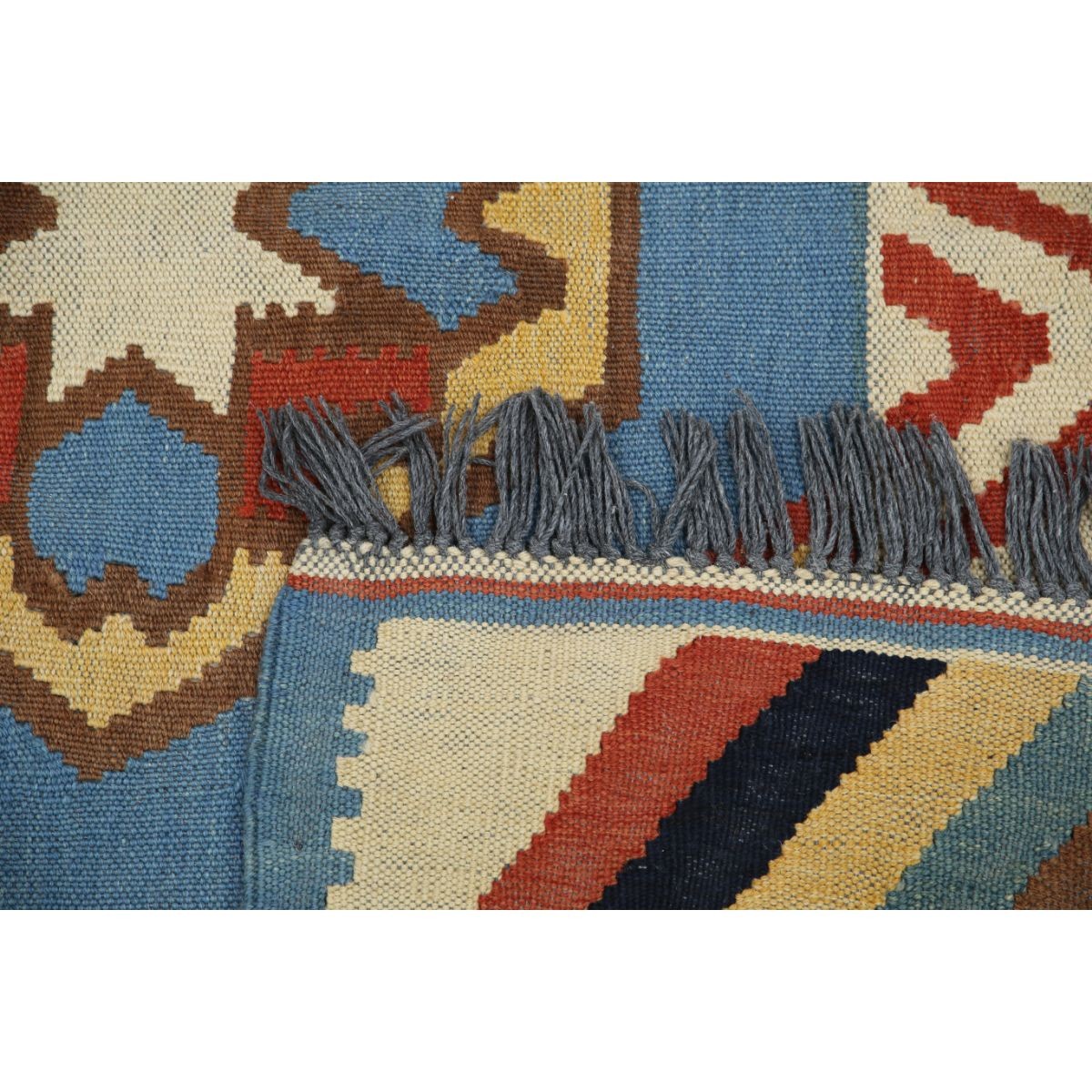 Kafkaas 5x7 Hand Woven Washable Wool Rug - Colorful