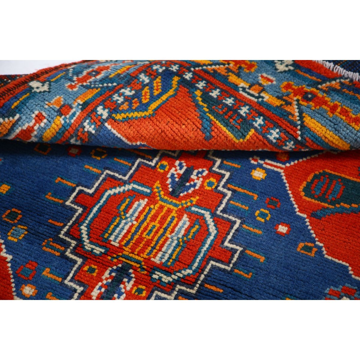 Revival 3x5 Handmade Double Knotted Washable Wool Rug - Colorful