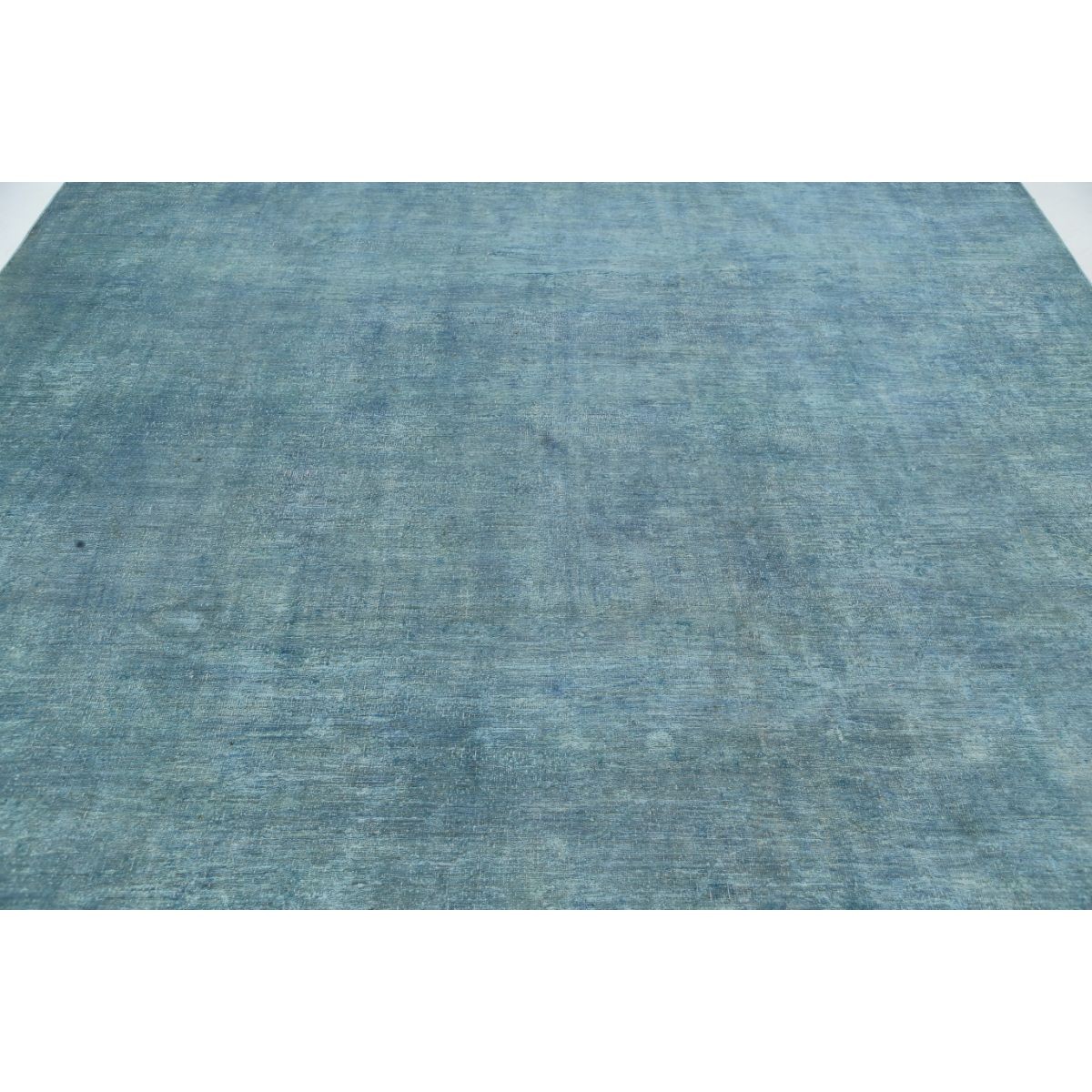 Overdye 9x12 Handmade Double Knotted Washable Wool Rug - Monochormatic