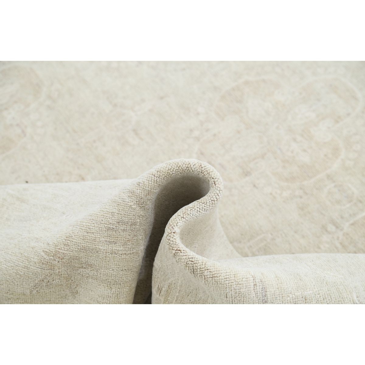 Serenity 8x10 Handmade Double Knotted Washable Wool Rug - Soft Hues